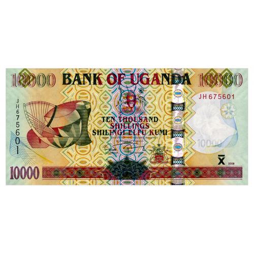УГАНДА 45c UGANDA 10000 SHILLINGS 2009 Unc