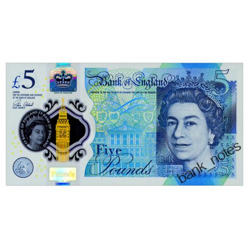 ВЕЛИКОБРИТАНИЯ 394 GREAT BRITAIN VICTORIA CLELAND 5 POUNDS 2015 Unc