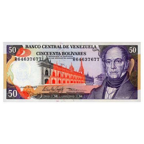 ВЕНЕСУЭЛА 65e VENEZUELA 50 BOLIVARES 1995 Unc