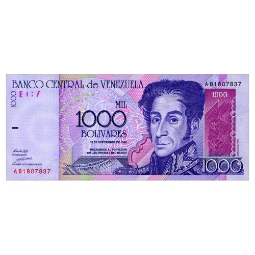 ВЕНЕСУЭЛА 79 VENEZUELA 1000 BOLIVARES 1998 Unc