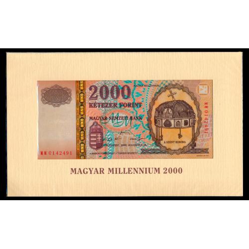 ВЕНГРИЯ 186 HUNGARY MILLENIUM 2000 FORINT 2000 Unc