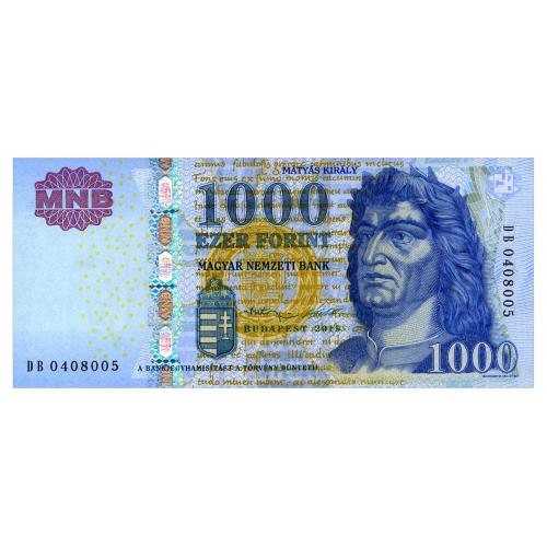ВЕНГРИЯ 197e HUNGARY 1000 FORINT 2015 Unc