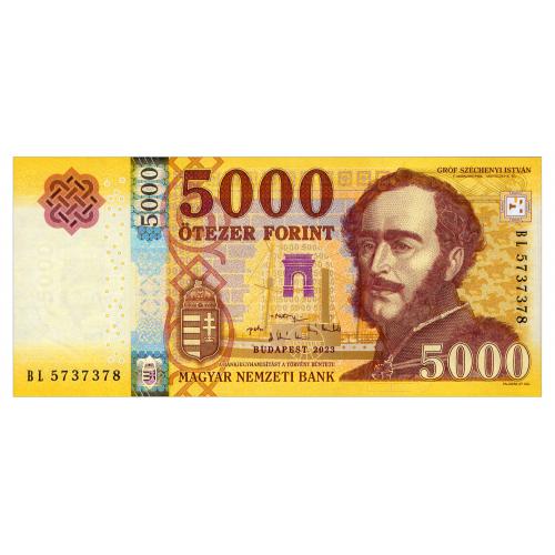 ВЕНГРИЯ 205 HUNGARY 5000 FORINT 2023 Unc