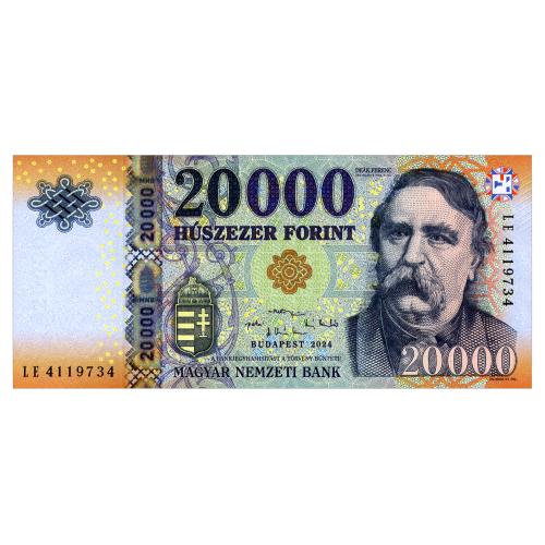 ВЕНГРИЯ 207 HUNGARY 20000 FORINT 2024 Unc
