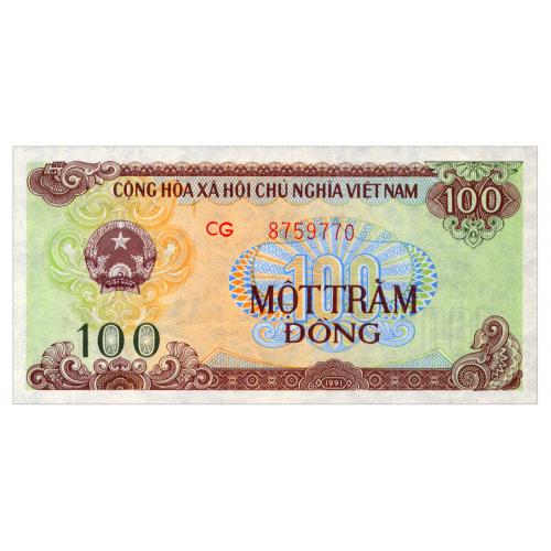 ВЬЕТНАМ 105b VIET NAM 100 DONG 1991 Unc