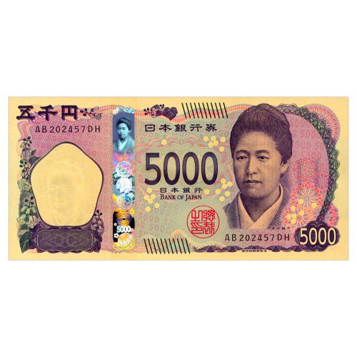 ЯПОНИЯ W108 JAPAN 5000 YEN ND(2024) Unc