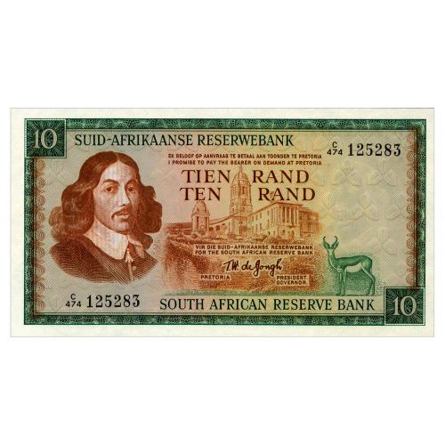 ЮАР 114c SOUTH AFRICA 10 RAND ND(1966-76) Unc