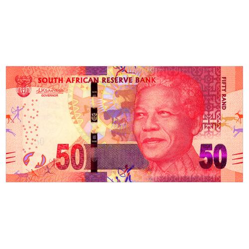 ЮАР 140b SOUTH AFRICA 50 RANDS ND(2015) Unc