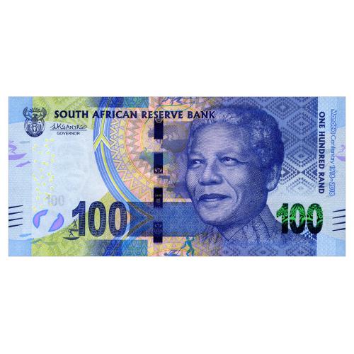 ЮАР 146 SOUTH AFRICA; ЮБИЛЕЙНАЯ; 100 RAND 2018 Unc