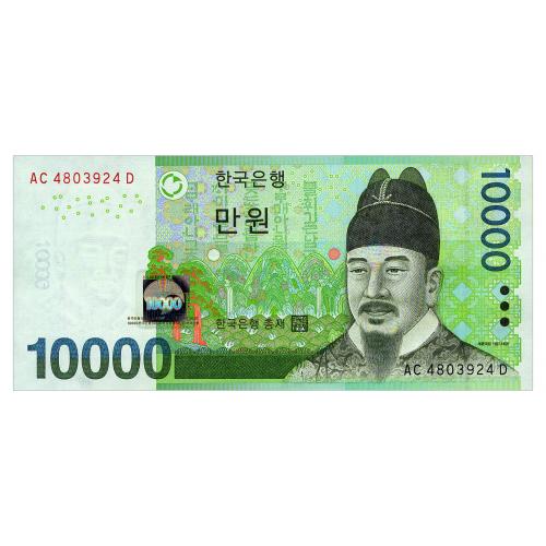 ЮЖНАЯ КОРЕЯ 56 SOUTH KOREA 10000 WON ND(2007) Unc