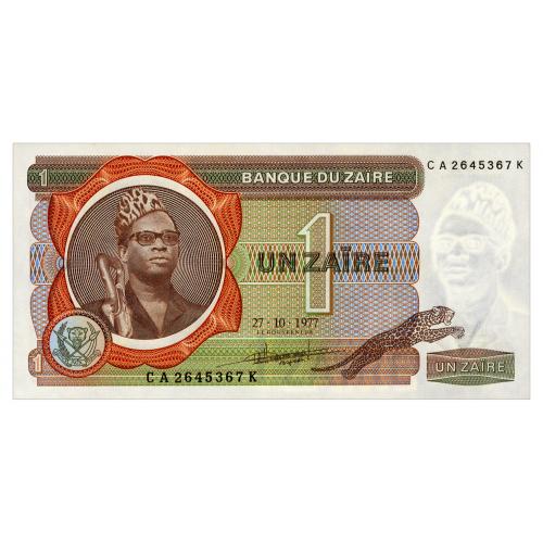 ЗАИР 18b ZAIRE 1 ZAIRE 1977 aUnc