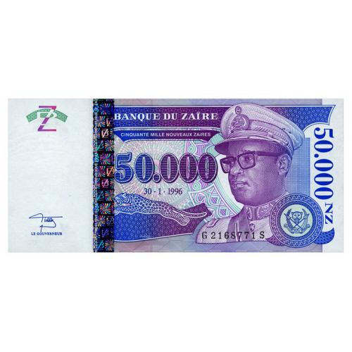 ЗАИР 75 ZAIRE 50000 NOUVEAUX ZAIRES 1996 Unc