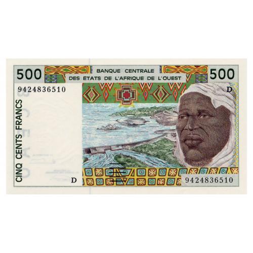 ЗАПАДНАЯ АФРИКА 410Dd WEST AFRICAN STATES MALI 500 FRANCS 1994 Unc
