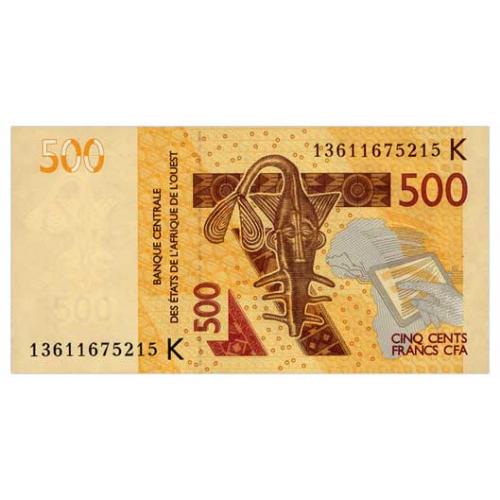 ЗАПАДНАЯ АФРИКА 719Kb WEST AFRICAN STATES SENEGAL 500 FRANCS 2012/13 Unc