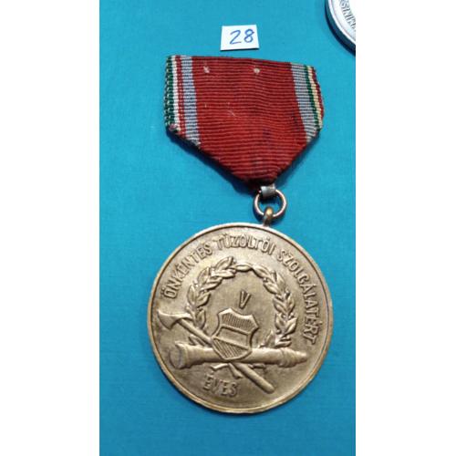 Пожарная охрана. 1958г. Медаль иностранная. Оригинал. Пожарные - 28