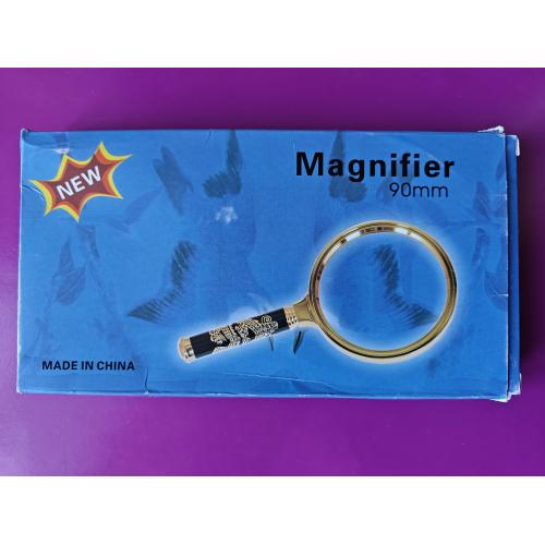 Изящная новая увеличительная лупа Magnifier. Диаметр 90 мм. Китай