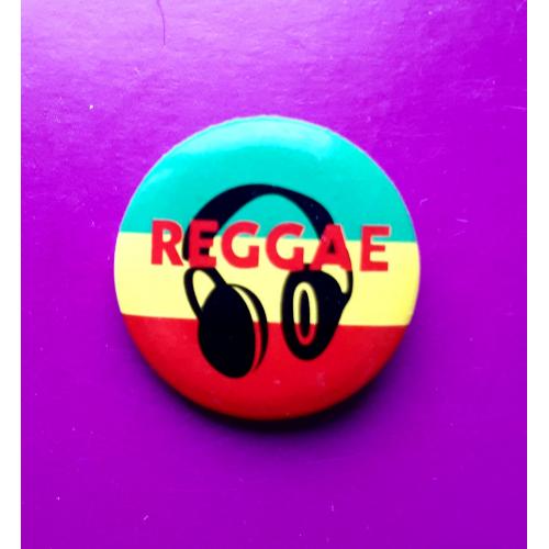 Значок  Reggae. Регги. Музыка.