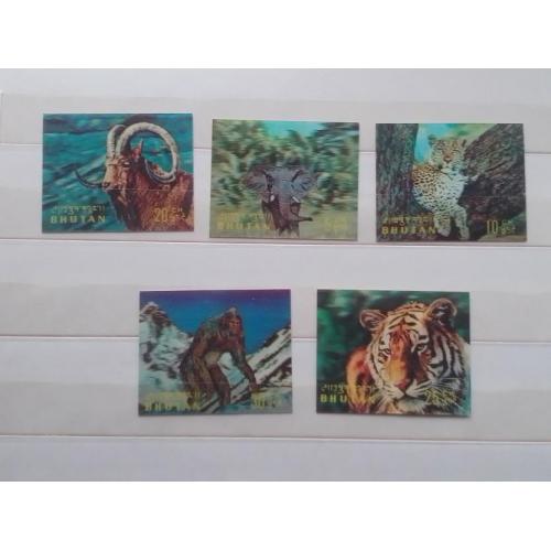 Бутан, фауна, стереомарки