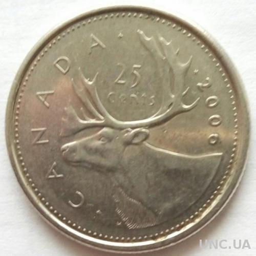 (2) Канада 25 центов 2006 монетный двор P