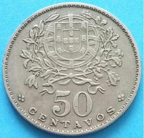 (2) Португалия 50 сентаво 1964