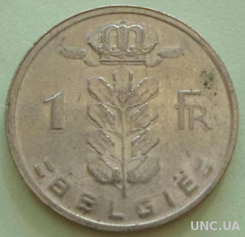 (A) Бельгия 1 франк 1988 'BELGIE'