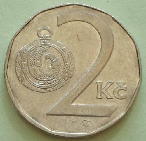 (А) Чехия 2 кроны 1994 -кленовый лист-
