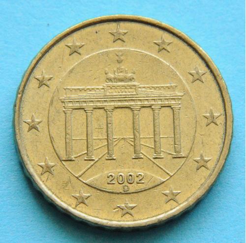 (А) Германия 10 евроцентов 2002 D