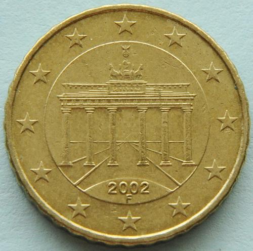 (А) Германия 10 евроцентов 2002 F