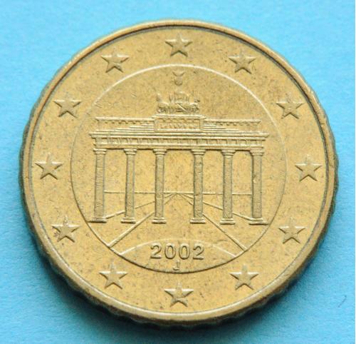 (А) Германия 10 евроцентов 2002 J