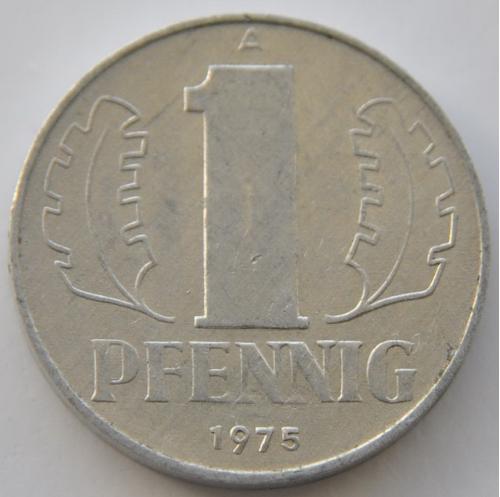 (А) Германия ГДР 1 пфенниг 1975