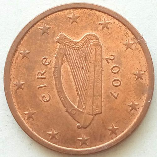 (А) Ирландия 5 евроцентов 2007
