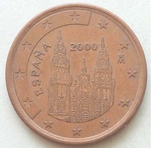 (А) Испания 5 евроцентов 2000
