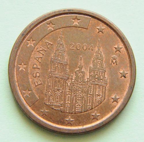 (А) Испания 5 евроцентов 2004