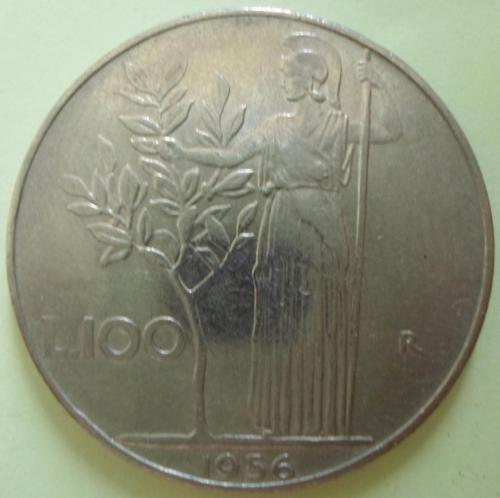 (А) Италия 100 лир 1956