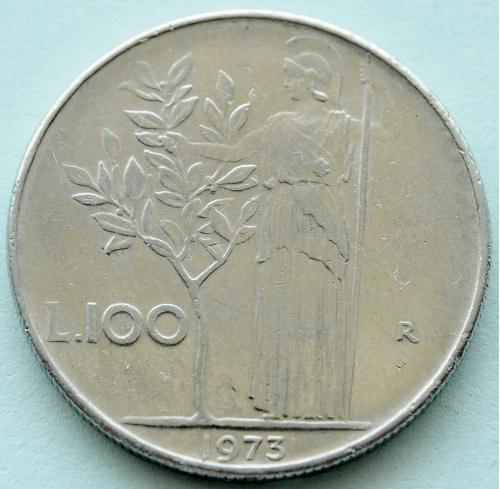 (А) Италия 100 лир 1973