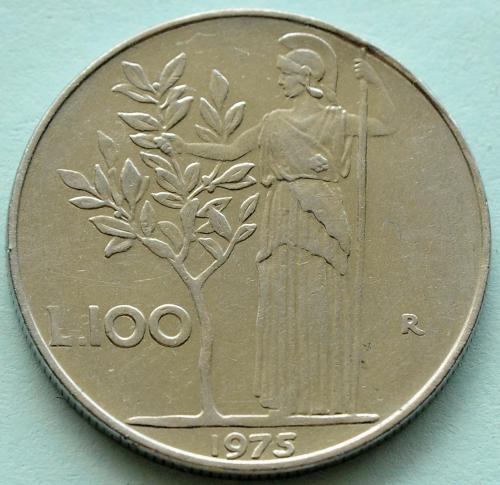 (А) Италия 100 лир 1975