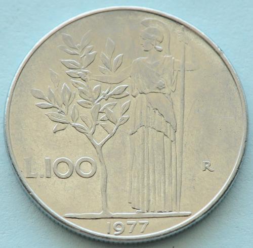 (А) Италия 100 лир 1977