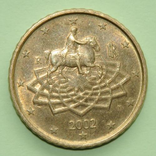 (А) Италия 50 евроцентов 2002