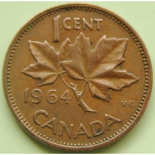 (А) Канада 1 цент 1964