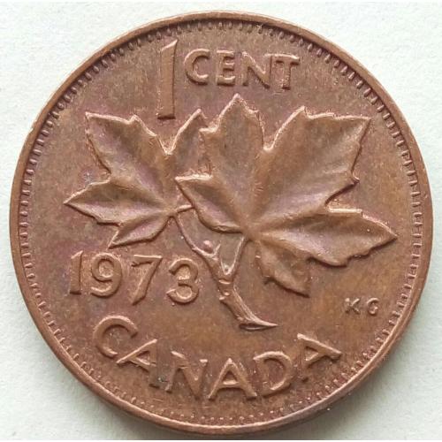 (А) Канада 1 цент 1973