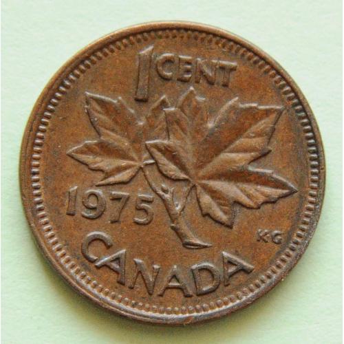 (А) Канада 1 цент 1975