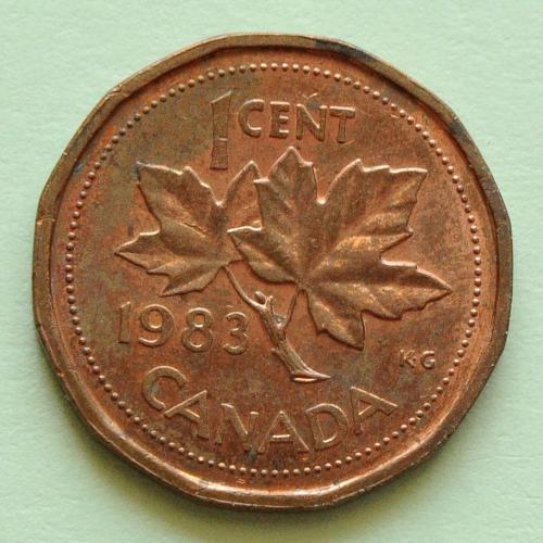 (А) Канада 1 цент 1983