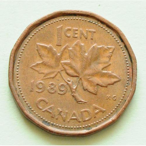 (А) Канада 1 цент 1989