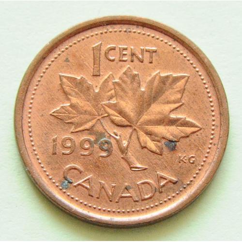 (А) Канада 1 цент 1999