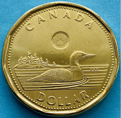 (А) Канада 1 доллар 2014 Редкая UNC
