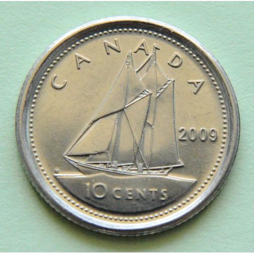 (А) Канада 10 центов 2009