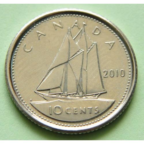 (А) Канада 10 центов 2010