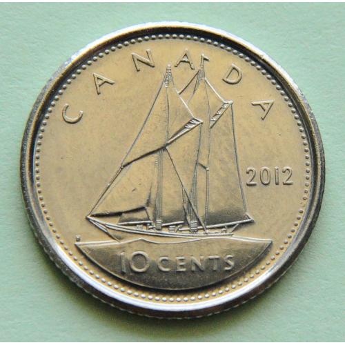 (А) Канада 10 центов 2012
