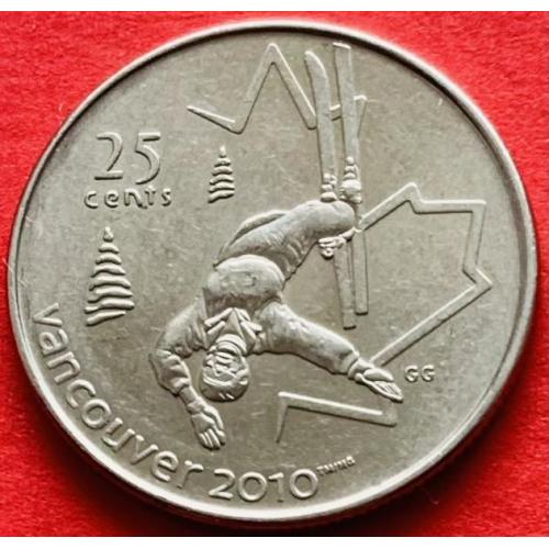 (А) Канада 25 центов 2008 Олимпийские Игры - Фристайл