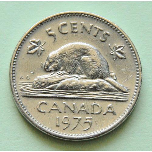 (А) Канада 5 центов 1975